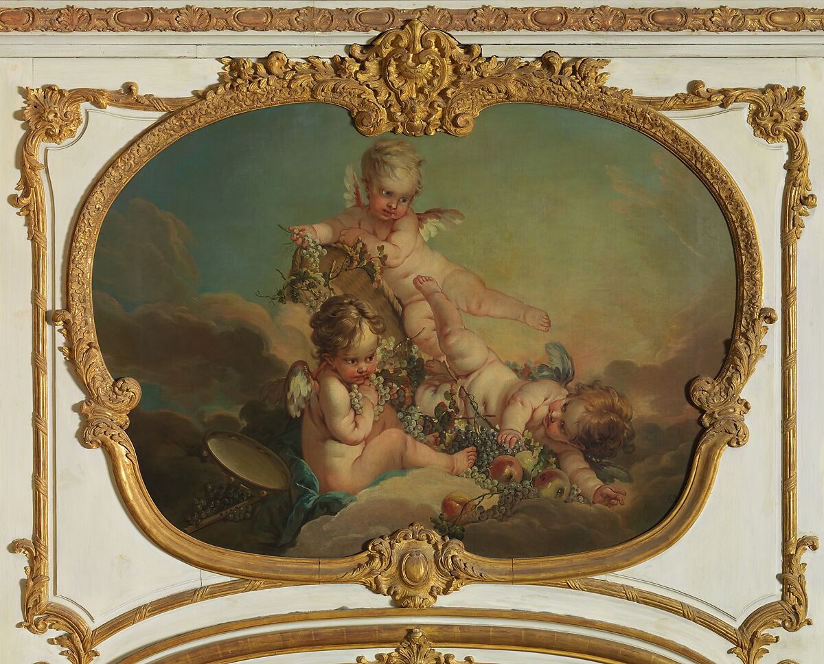 Allegory of Autumn, François Boucher (French, Paris 1703–1770 Paris) and Workshop, Oil on canvas 