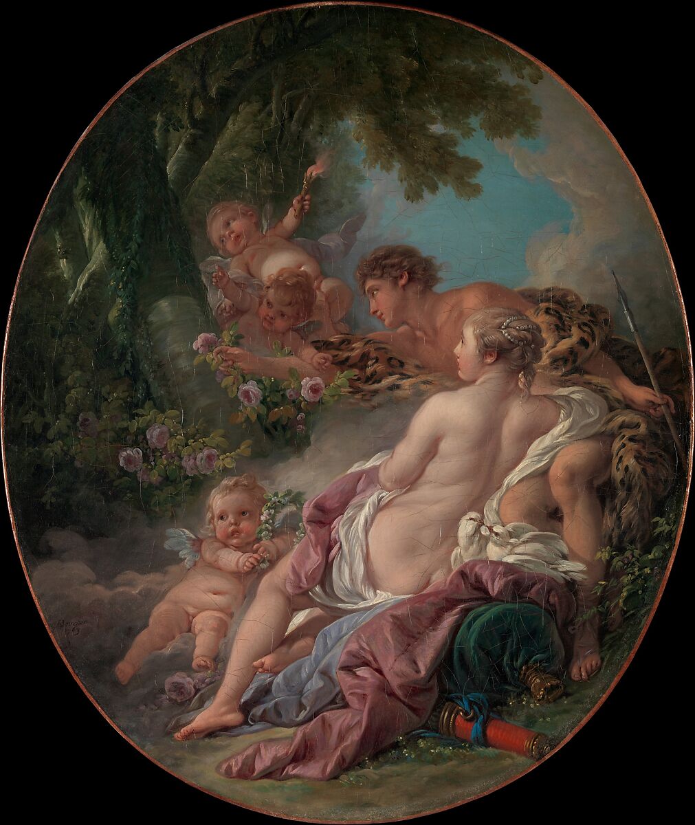 Angelica and Medoro, François Boucher (French, Paris 1703–1770 Paris), Oil on canvas 