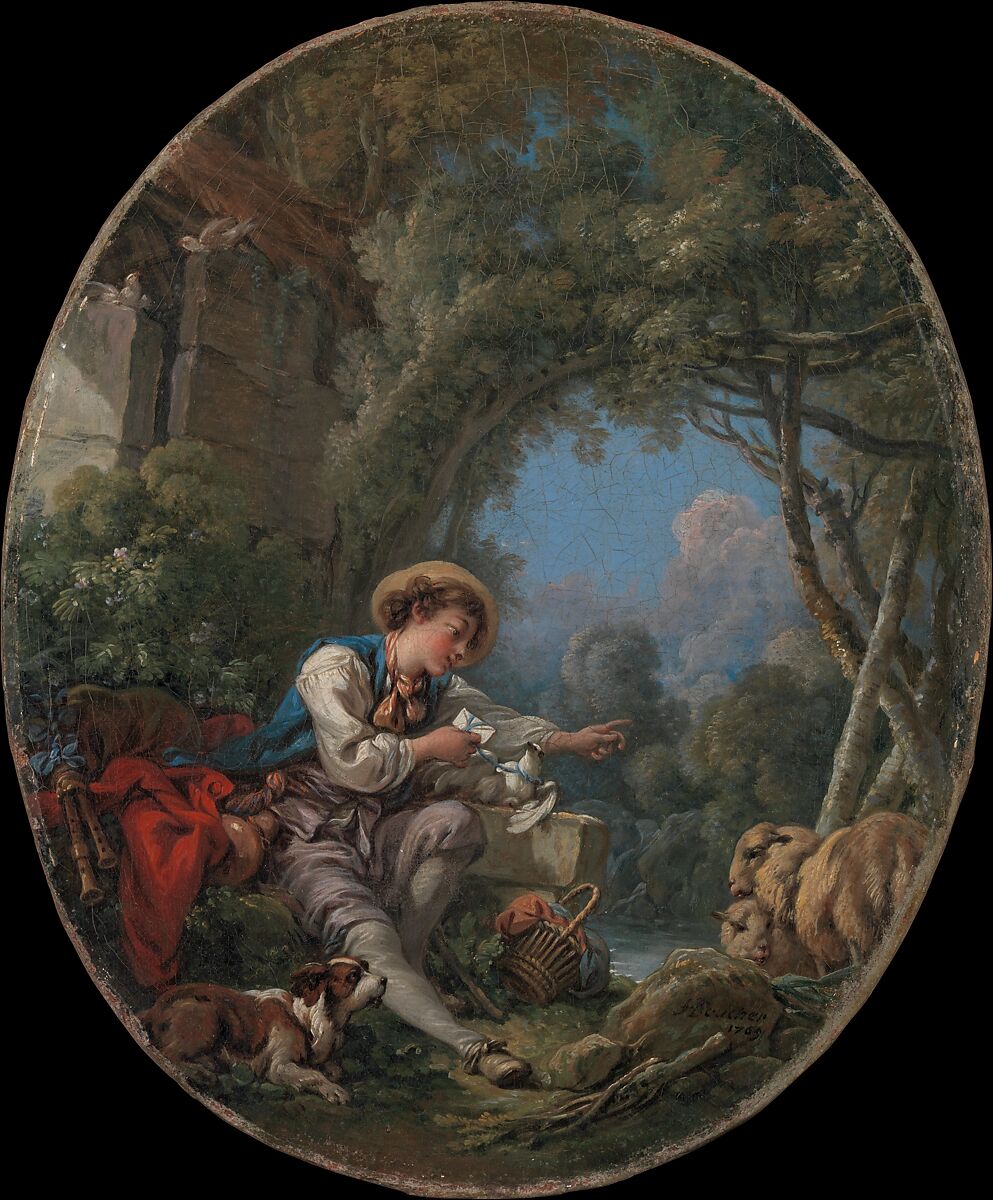 The Dispatch of the Messenger, François Boucher (French, Paris 1703–1770 Paris), Oil on canvas 