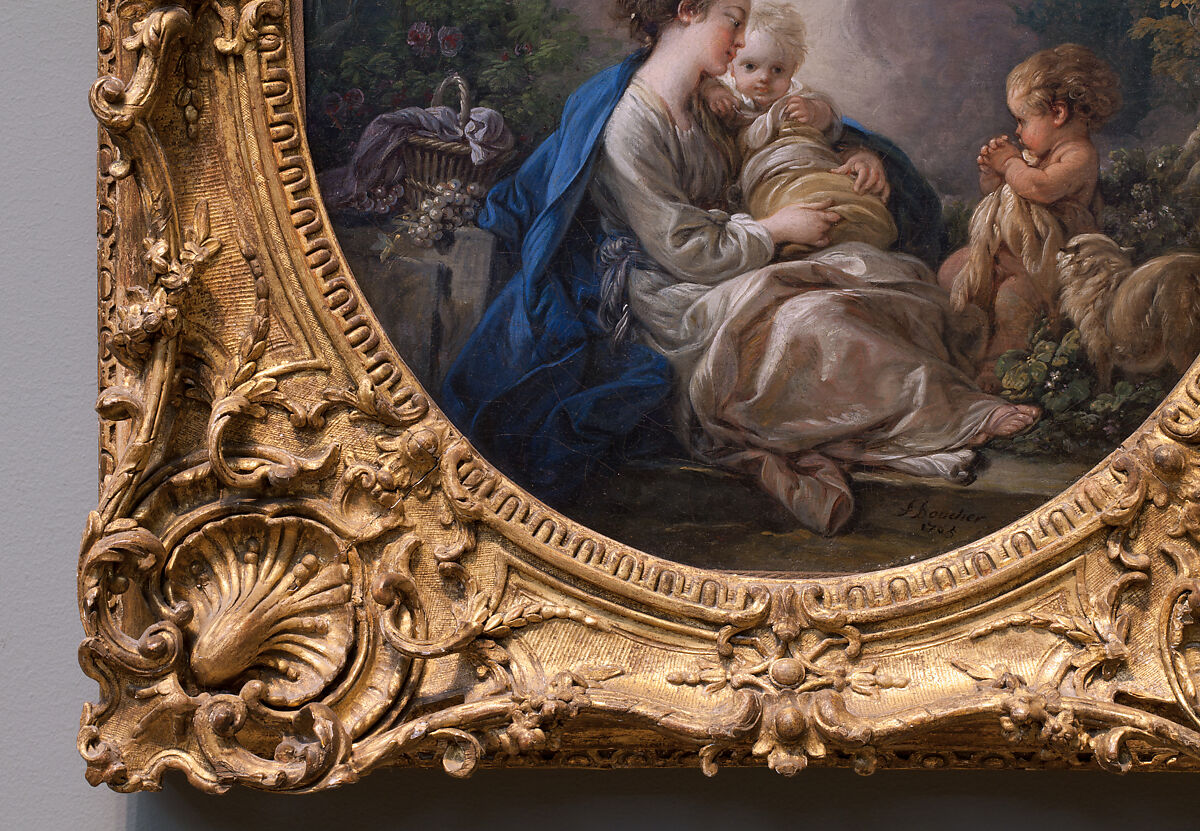 Virgin and Child with the Young Saint John the Baptist and Angels, François Boucher (French, Paris 1703–1770 Paris), Oil on canvas