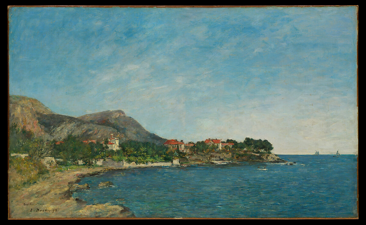 Beaulieu: The Bay of Fourmis, Eugène Boudin (French, Honfleur 1824–1898 Deauville), Oil on canvas 