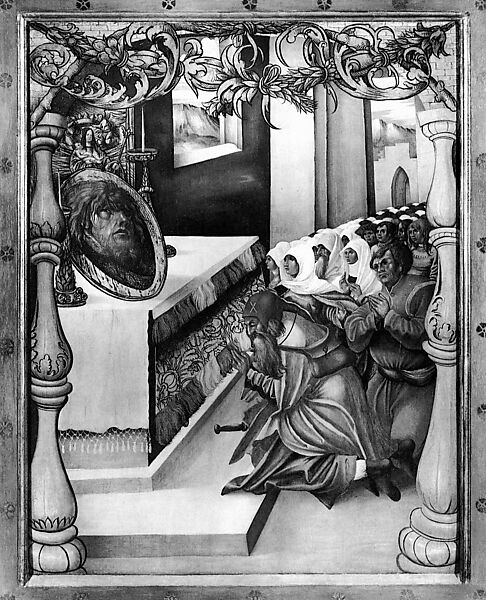 Head of Saint John the Baptist on a Charger, Aelbert Bouts (Netherlandish, Leuven ca. 1451/54–1549), Oil on poplar