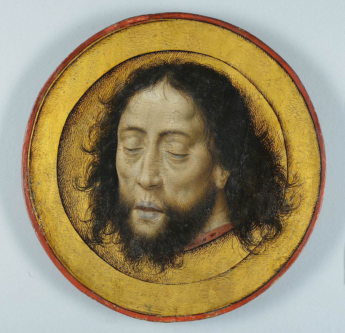 Head of Saint John the Baptist on a Charger, Aelbert Bouts (Netherlandish, Leuven ca. 1451/54–1549), Oil on poplar