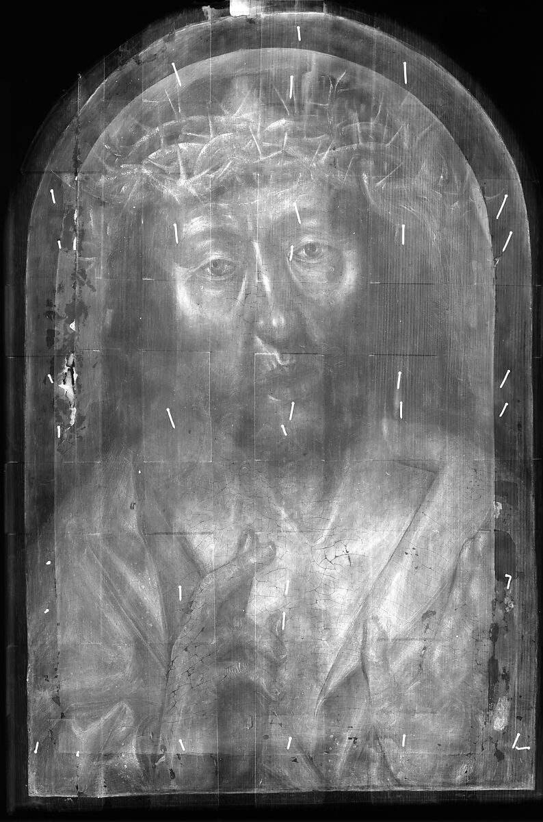 The Man of Sorrows, Workshop of Aelbert Bouts (Netherlandish, Leuven ca. 1451/54–1549), Oil on oak