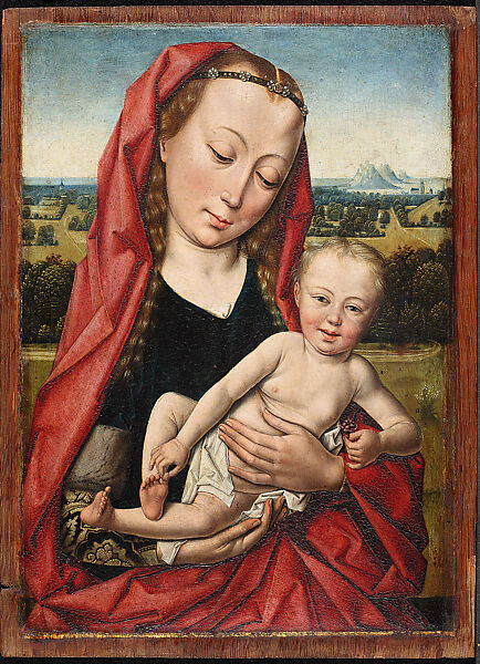 Virgin and Child, Workshop of Dieric Bouts (Netherlandish, Haarlem, active by 1457–died 1475), Oil on wood