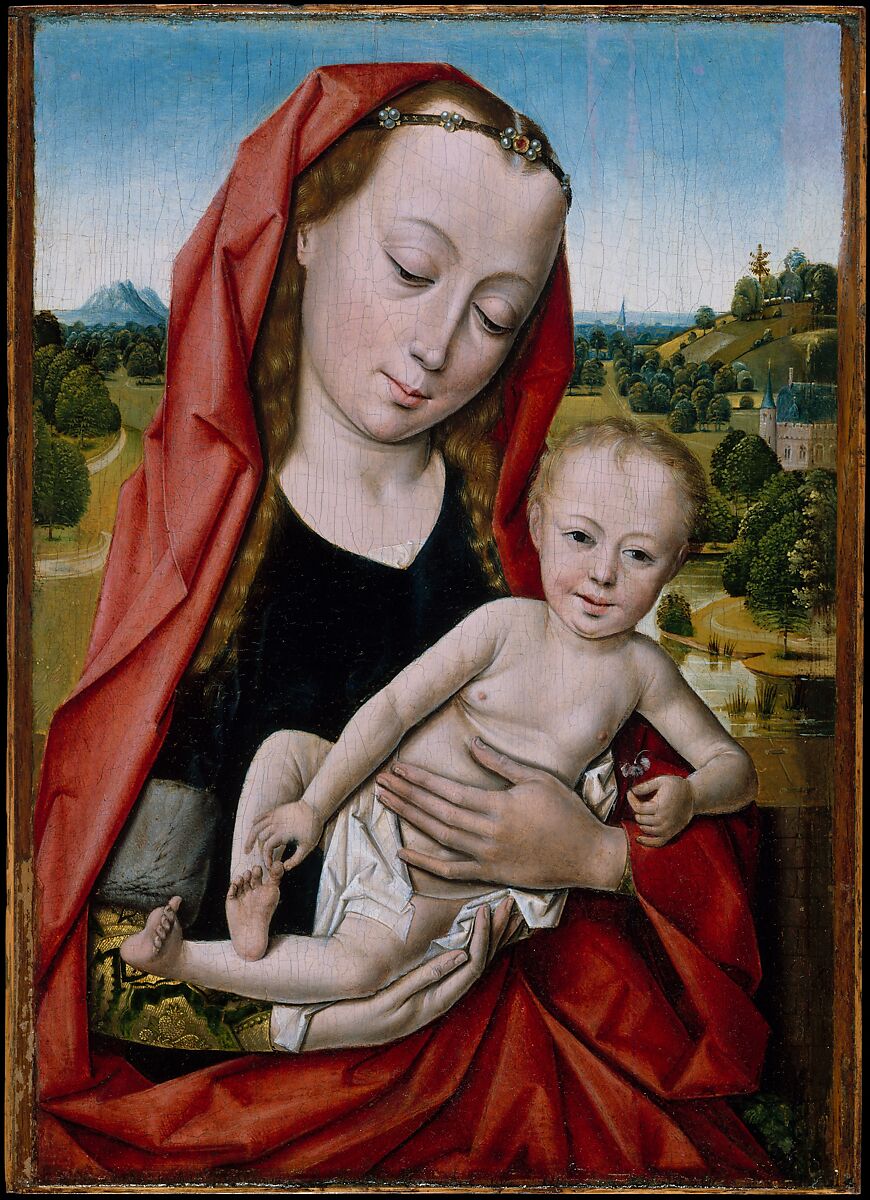 Virgin and Child, Dieric Bouts  Netherlandish, Oil on wood