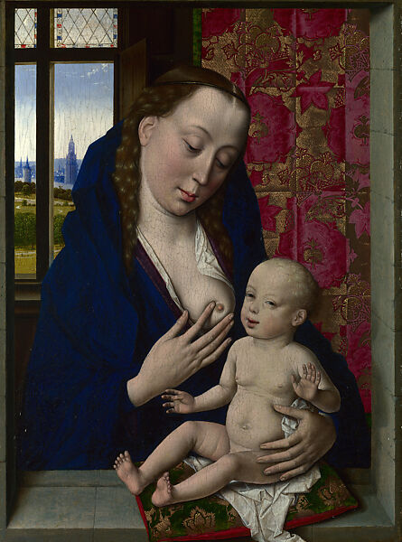Virgin and Child, Workshop of Dieric Bouts (Netherlandish, Haarlem, active by 1457–died 1475), Oil on wood