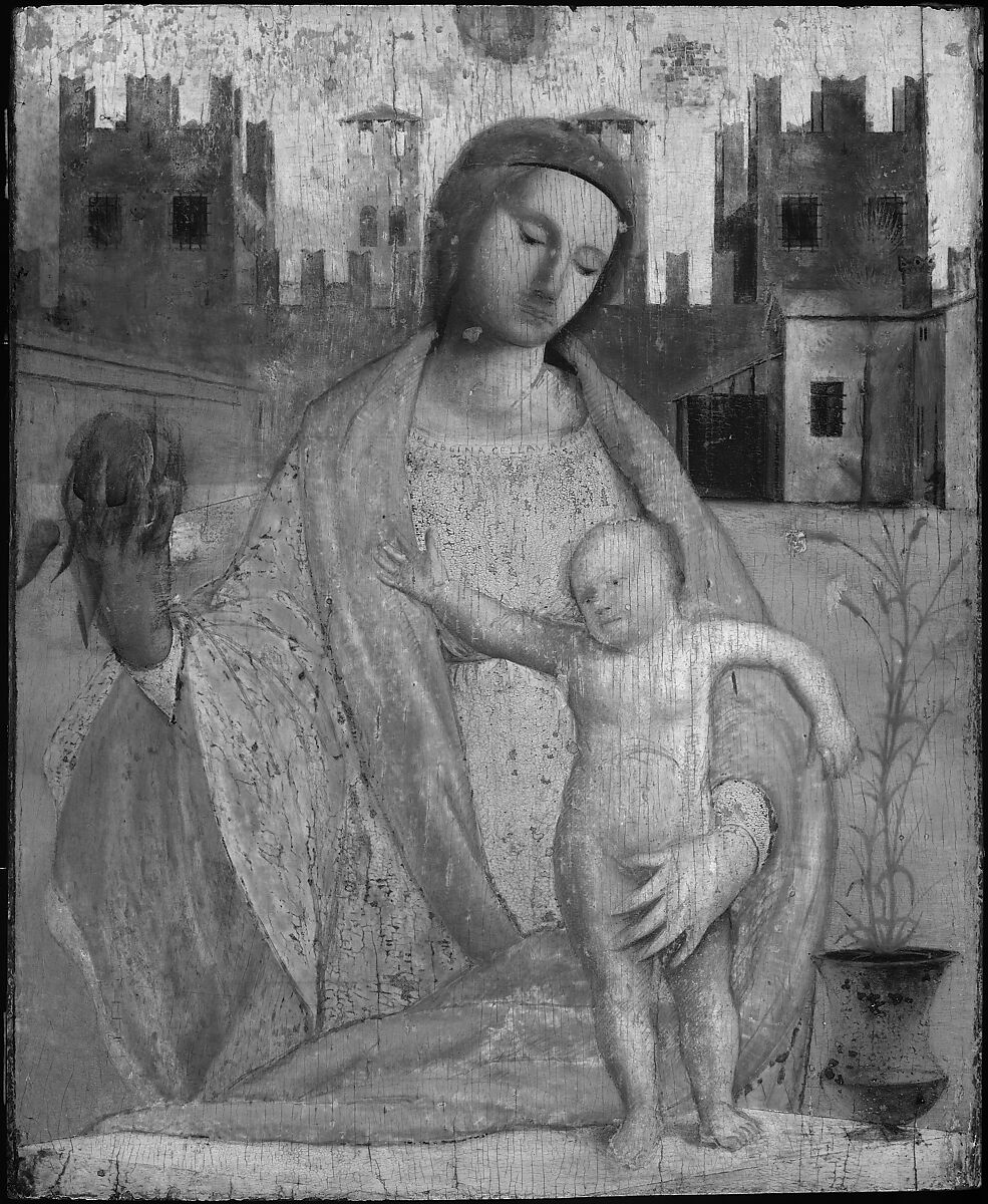 Madonna and Child, Bramantino (Bartolomeo Suardi) (Italian, Bergamo (?) ca. 1465–1530 Milan), Tempera on wood