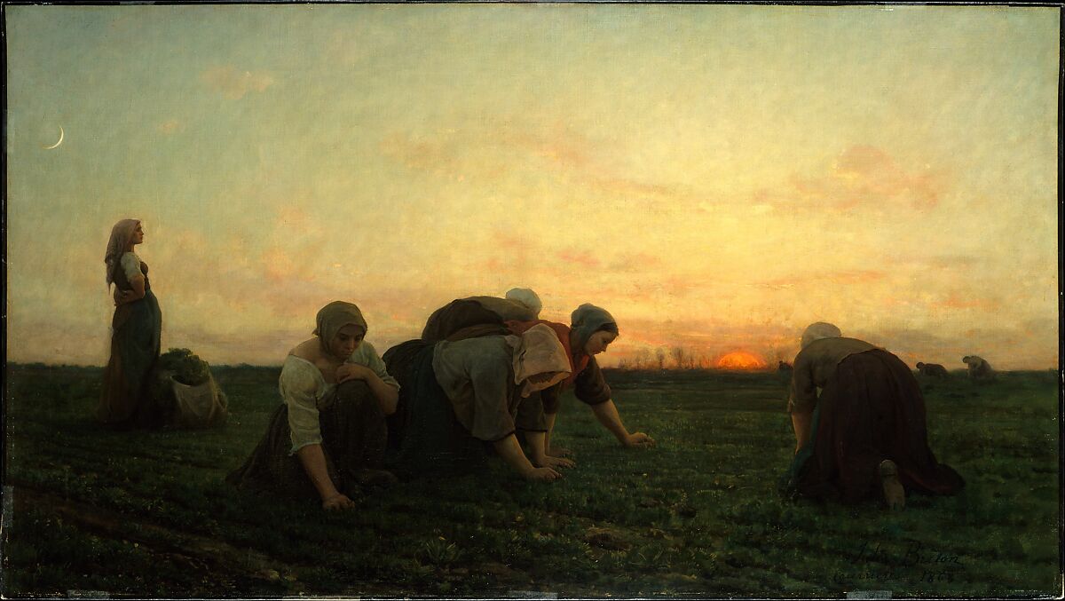 The Weeders, Jules Breton (French, Courrières 1827–1906 Paris), Oil on canvas 