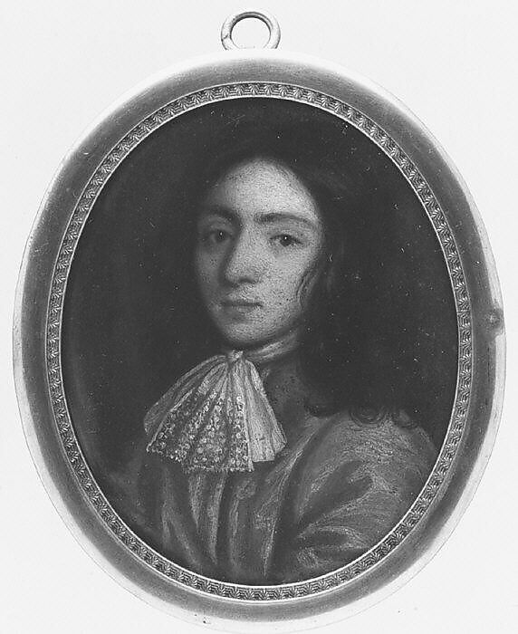 Portrait of a Man, British Painter (ca. 1690), Oil on copper 