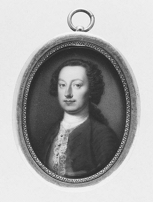 Portrait of a Man, British Painter (ca. 1750), Enamel 