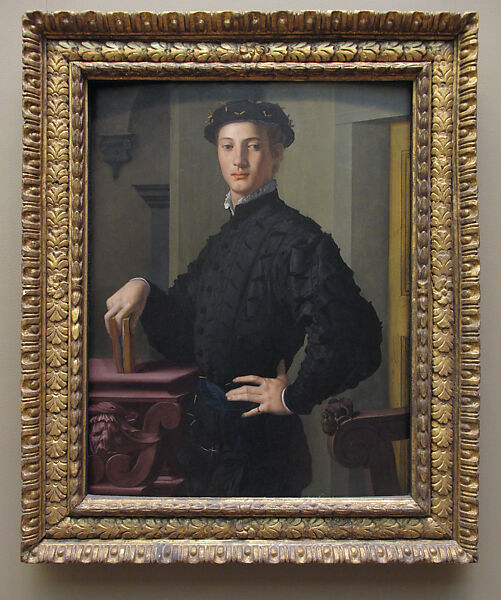 Portrait of a Young Man, Bronzino (Agnolo di Cosimo di Mariano) (Italian, Monticelli 1503–1572 Florence), Oil on wood