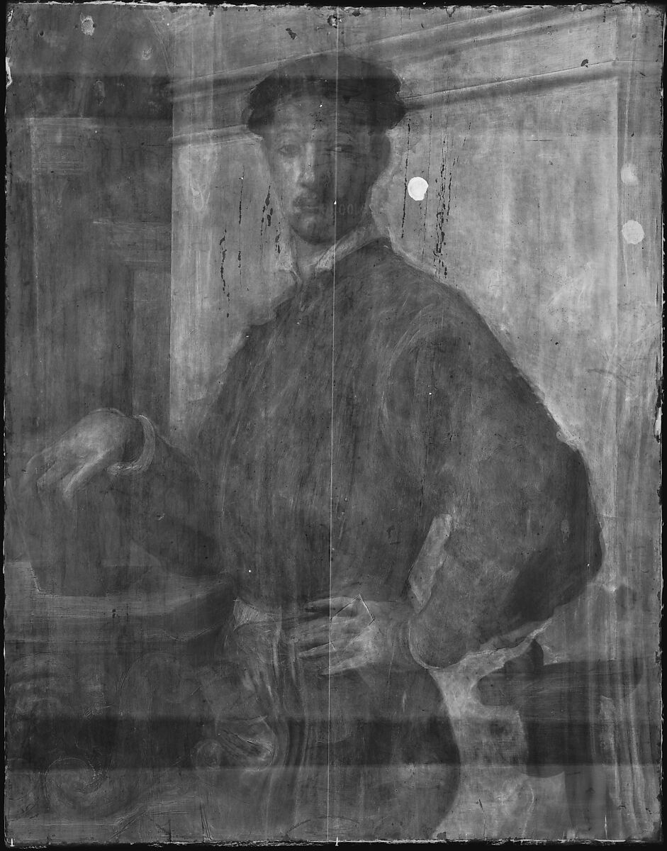 Portrait of a Young Man, Bronzino (Agnolo di Cosimo di Mariano) (Italian, Monticelli 1503–1572 Florence), Oil on wood