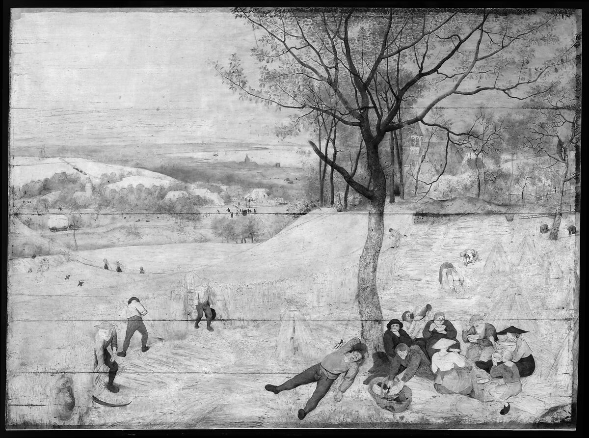 The Harvesters, Pieter Bruegel the Elder (Netherlandish, Breda (?) ca. 1525–1569 Brussels), Oil on wood