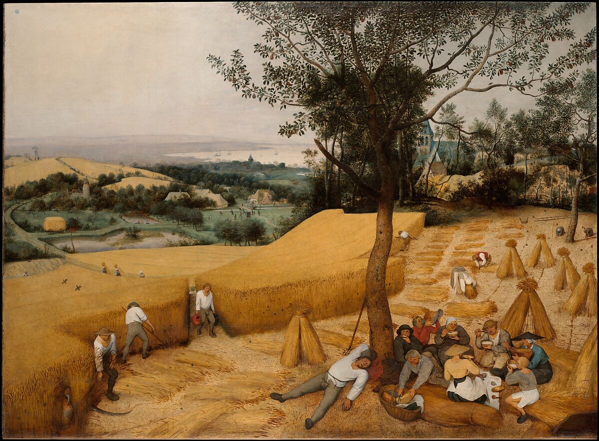 The Harvesters, Pieter Bruegel the Elder  Netherlandish, Oil on wood