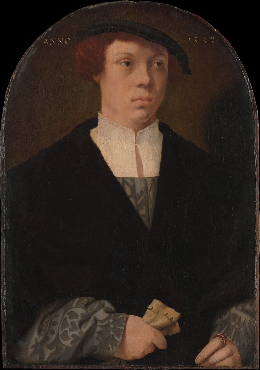 Portrait of a Man, Barthel Bruyn the Elder  German, Oil on oak