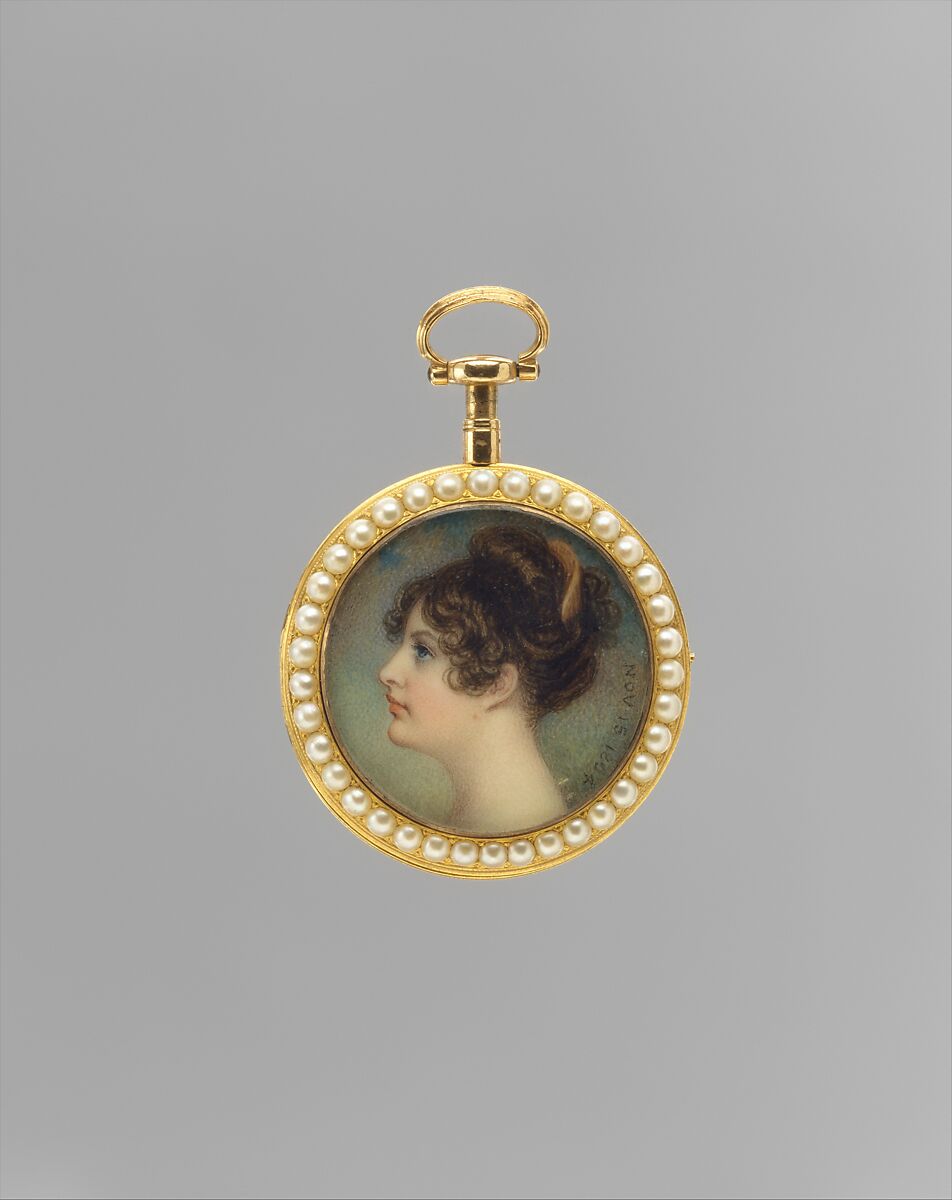 Portrait of a Woman, Said to Be Emma (1765–1815), Lady Hamilton, Adam Buck (Irish, Cork 1759–1833 London), Ivory 