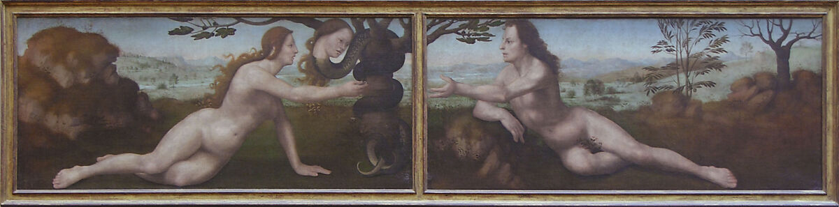 Adam; Eve, Giuliano di Piero di Simone Bugiardini (Italian, Florence 1475–1554 Florence), Oil on canvas