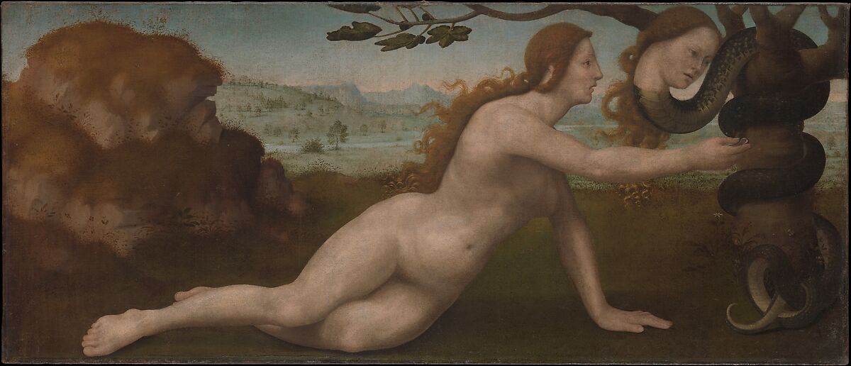 Adam; Eve, Giuliano di Piero di Simone Bugiardini (Italian, Florence 1475–1554 Florence), Oil on canvas 