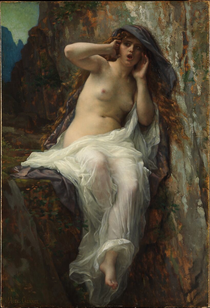 Echo, Alexandre Cabanel (French, Montpellier 1823–1889 Paris), Oil on canvas 