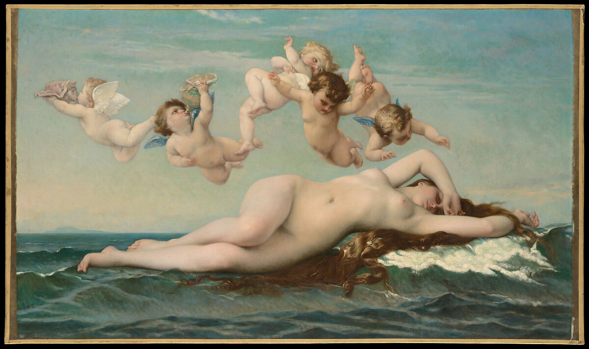 The Birth of Venus, Alexandre Cabanel (French, Montpellier 1823–1889 Paris), Oil on canvas 