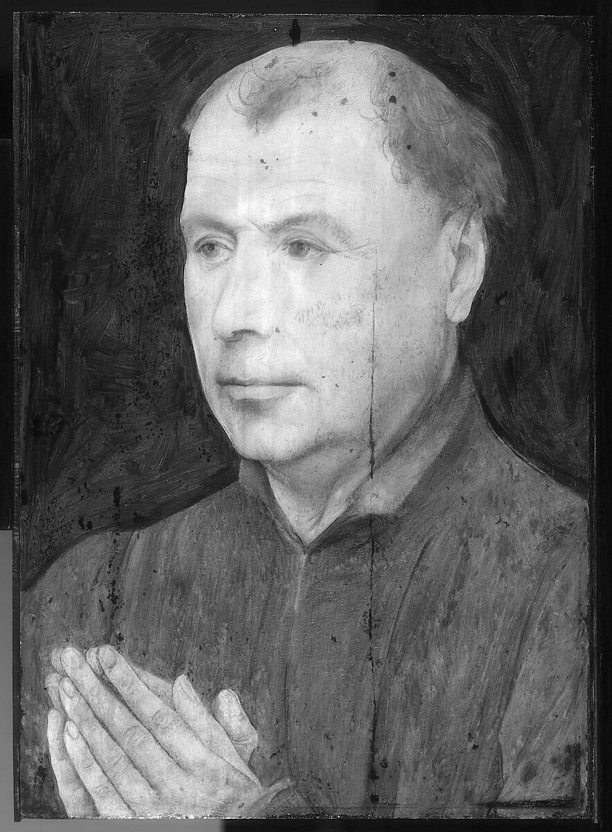 Man in Prayer, ?Workshop of Rogier van der Weyden (Netherlandish, Tournai ca. 1399–1464 Brussels), Oil on wood
