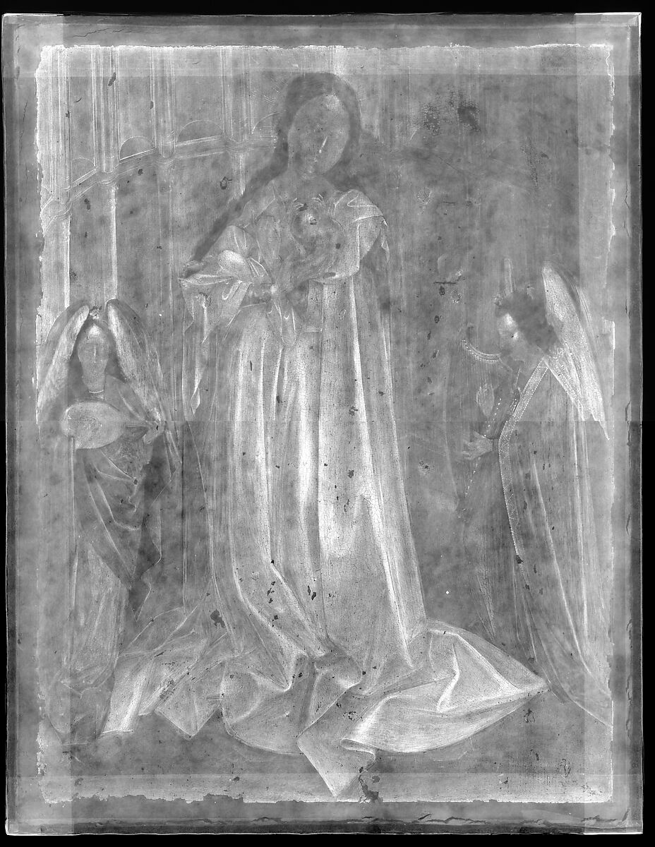 Virgin and Child in an Apse, Copy after Robert Campin (Netherlandish, ca. 1480), Oil on canvas, transferred from wood