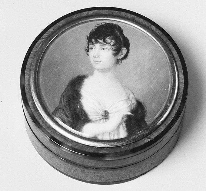 Portrait of a Woman, F. Carbonara (Italian, early 19th century), Ivory 