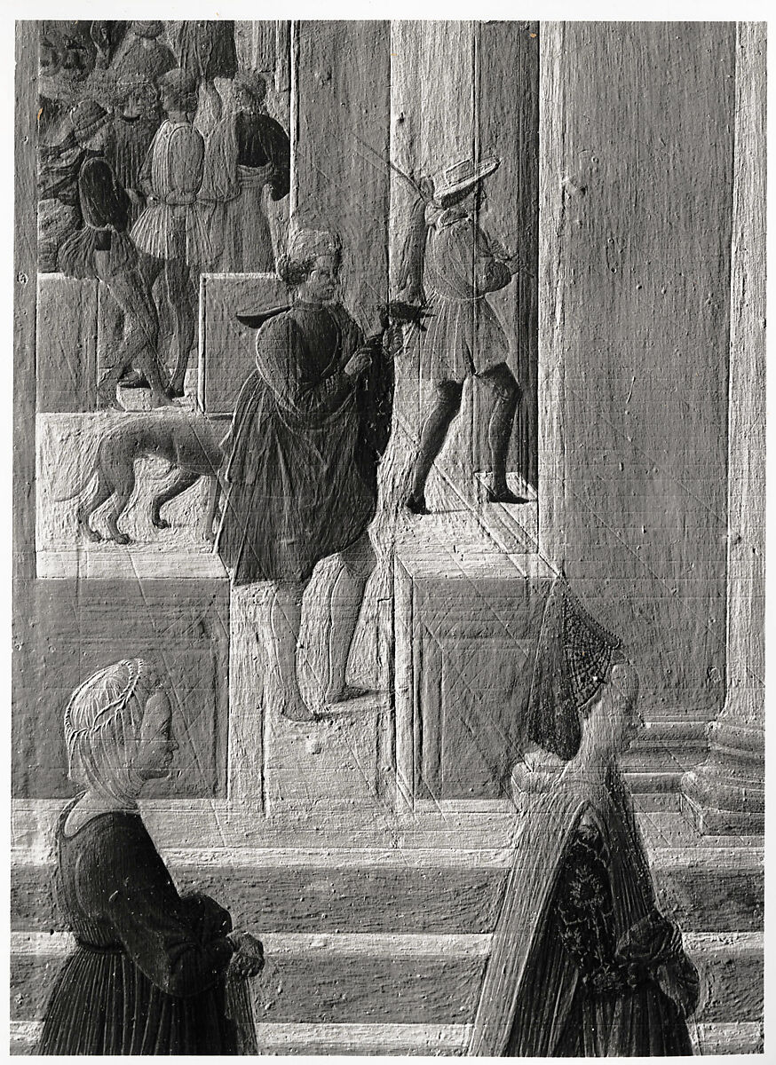 The Birth of the Virgin, Fra Carnevale (Bartolomeo di Giovanni Corradini) (Italian, born by 1416–died 1484 Urbino), Tempera and oil on wood