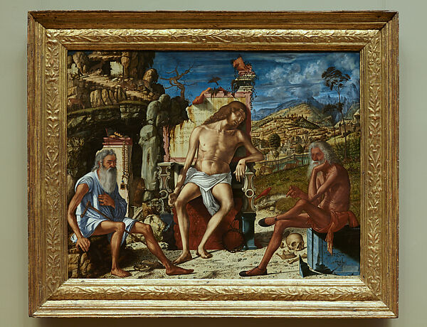 The Meditation on the Passion, Vittore Carpaccio (Italian, Venice 1460/66?–1525/26 Venice), Oil and tempera on wood