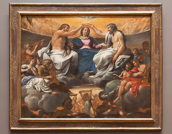 The Coronation of the Virgin, Annibale Carracci (Italian, Bologna 1560–1609 Rome), Oil on canvas