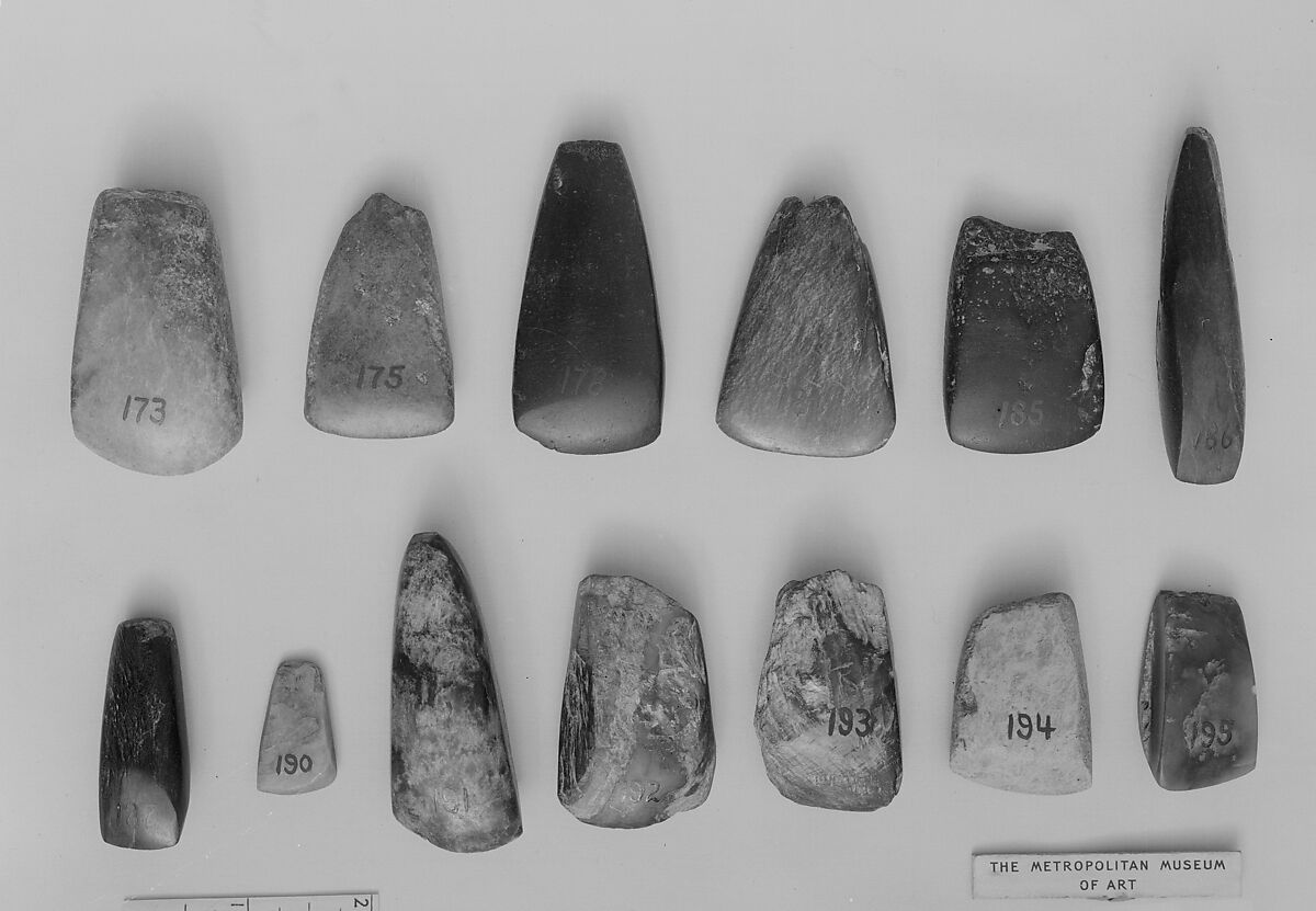 Hatchet, Black chloromelanite, Switzerland