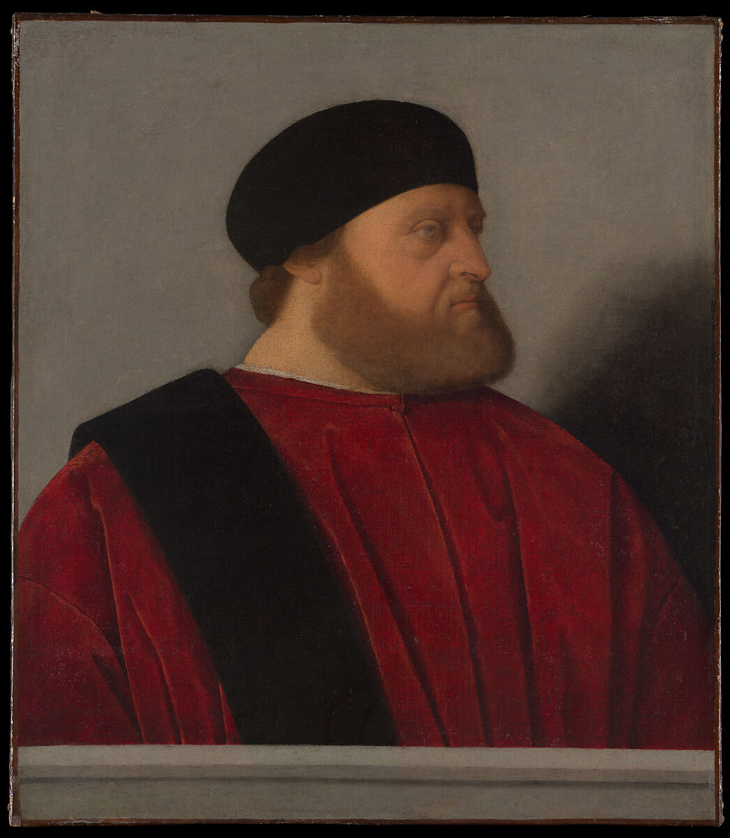 Portrait of a Venetian Senator, Catena (Vincenzo di Biagio) (Italian, Venetian, active by 1506–died 1531), Oil on canvas 