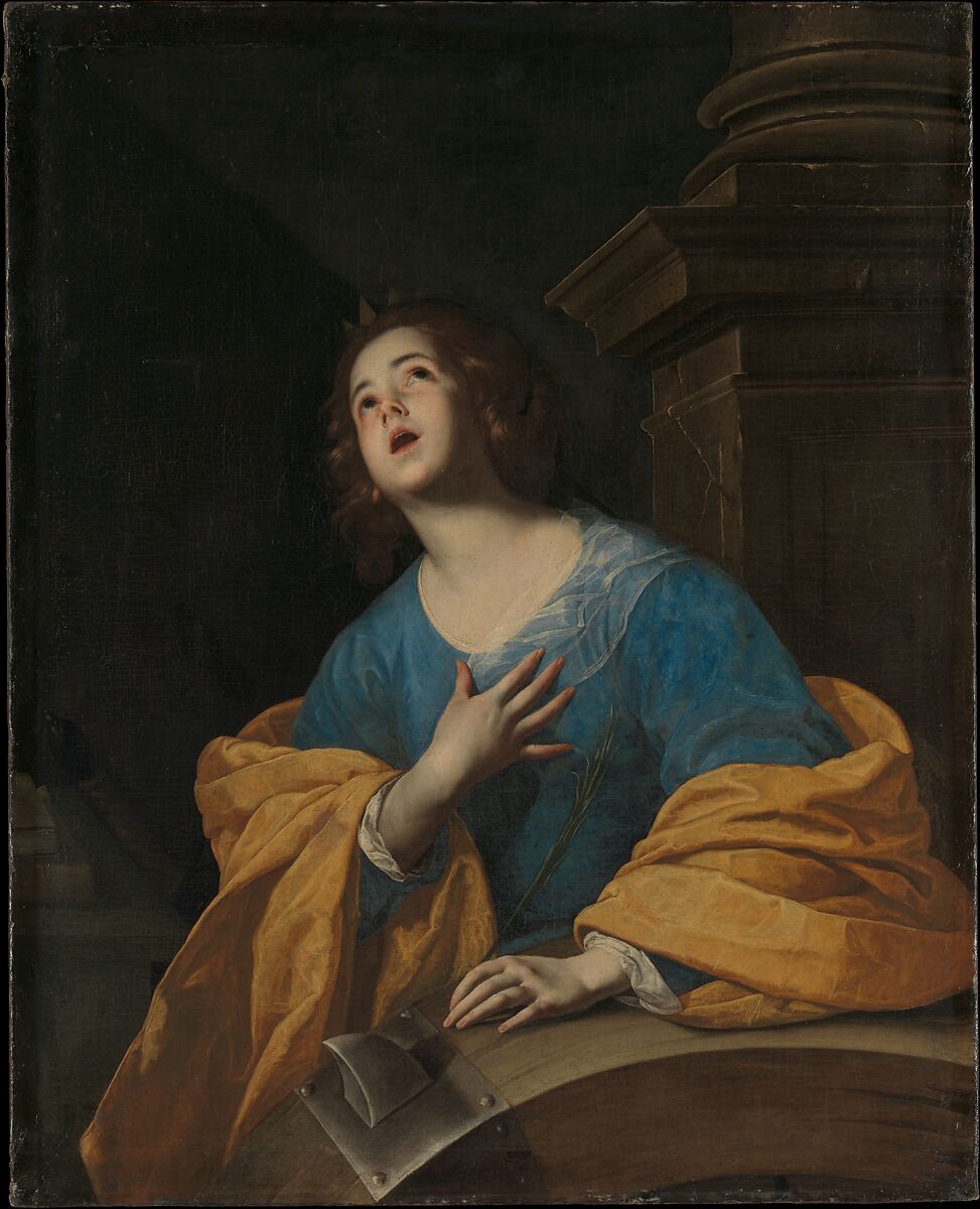 Saint Catherine of Alexandria, Workshop of Bernardo Cavallino (Italian, Naples 1616–1656 Naples), Oil on canvas 