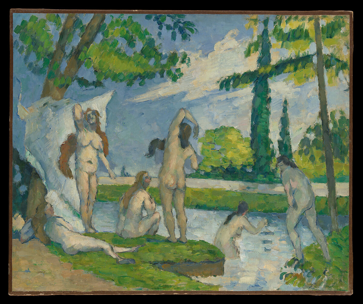 Bathers, Paul Cézanne (French, Aix-en-Provence 1839–1906 Aix-en-Provence), Oil on canvas 