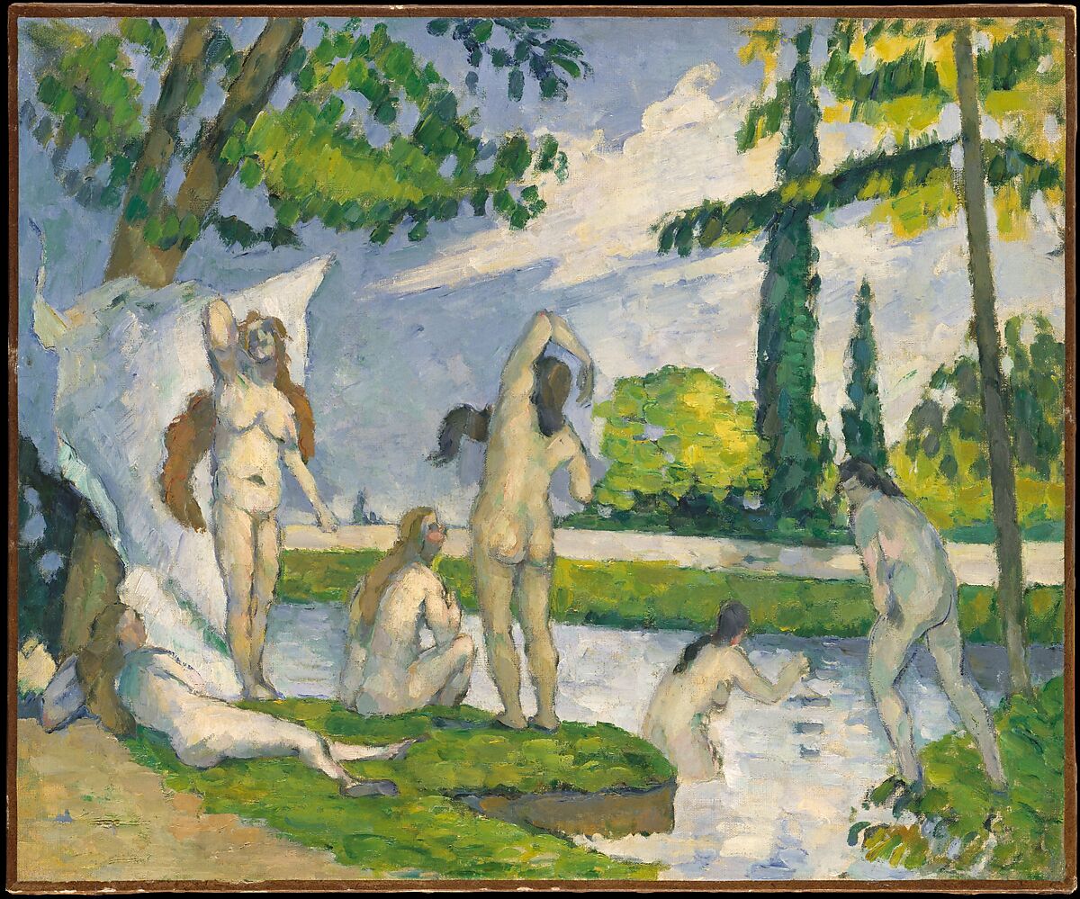 Bathers, Paul Cézanne (French, Aix-en-Provence 1839–1906 Aix-en-Provence), Oil on canvas 
