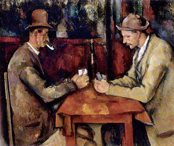 The Card Players, Paul Cézanne (French, Aix-en-Provence 1839–1906 Aix-en-Provence), Oil on canvas