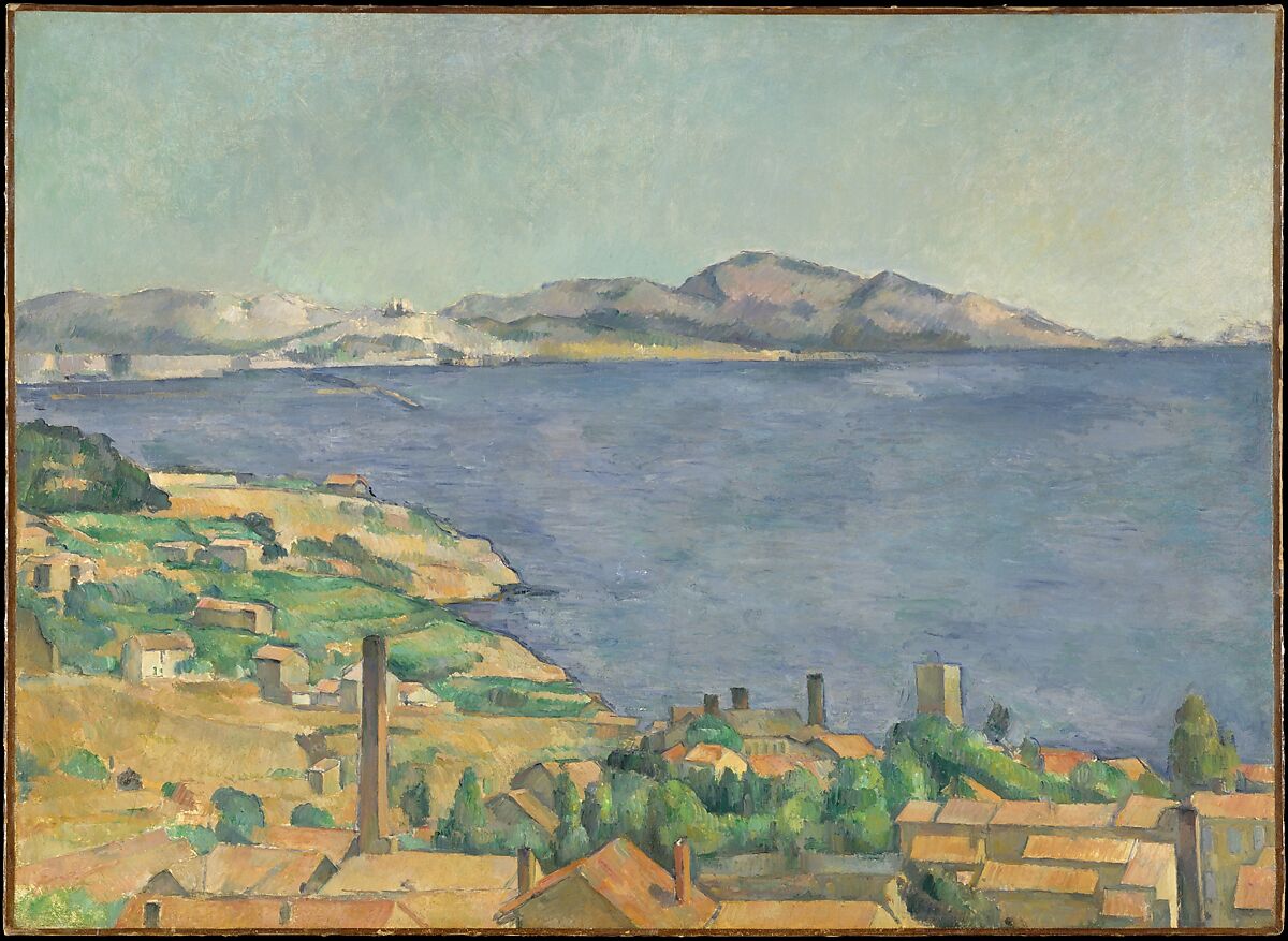 The Gulf of Marseilles Seen from L'Estaque, Paul Cézanne (French, Aix-en-Provence 1839–1906 Aix-en-Provence), Oil on canvas 
