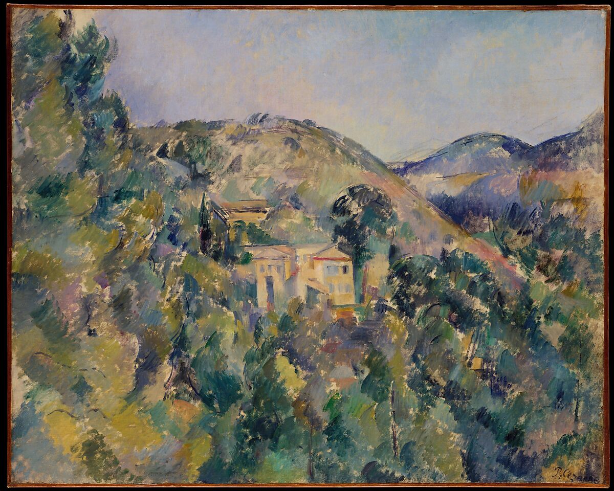 View of the Domaine Saint-Joseph, Paul Cézanne (French, Aix-en-Provence 1839–1906 Aix-en-Provence), Oil on canvas 