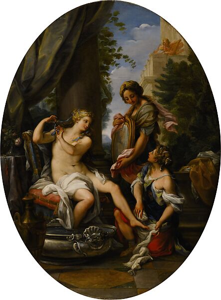 Bathsheba at Her Bath, Giuseppe Bartolomeo Chiari (Italian, Lucca or Rome 1654–1727 Rome), Oil on canvas