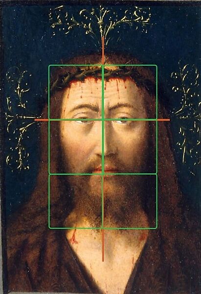 Head of Christ (Ecce Homo), Petrus Christus (Netherlandish, Baarle-Hertog (Baerle-Duc), active by 1444–died 1475/76 Bruges), Oil on parchment, laid down on wood