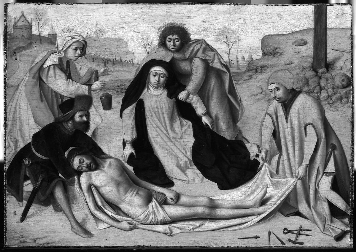 The Lamentation, Petrus Christus (Netherlandish, Baarle-Hertog (Baerle-Duc), active by 1444–died 1475/76 Bruges), Oil on wood
