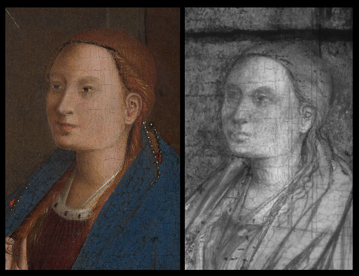 The Annunciation, Petrus Christus (Netherlandish, Baarle-Hertog (Baerle-Duc), active by 1444–died 1475/76 Bruges), Oil on wood