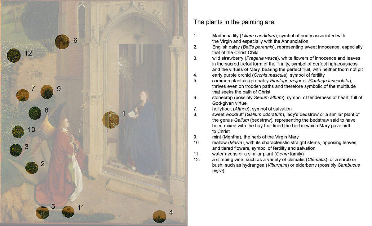 The Annunciation, Petrus Christus (Netherlandish, Baarle-Hertog (Baerle-Duc), active by 1444–died 1475/76 Bruges), Oil on wood