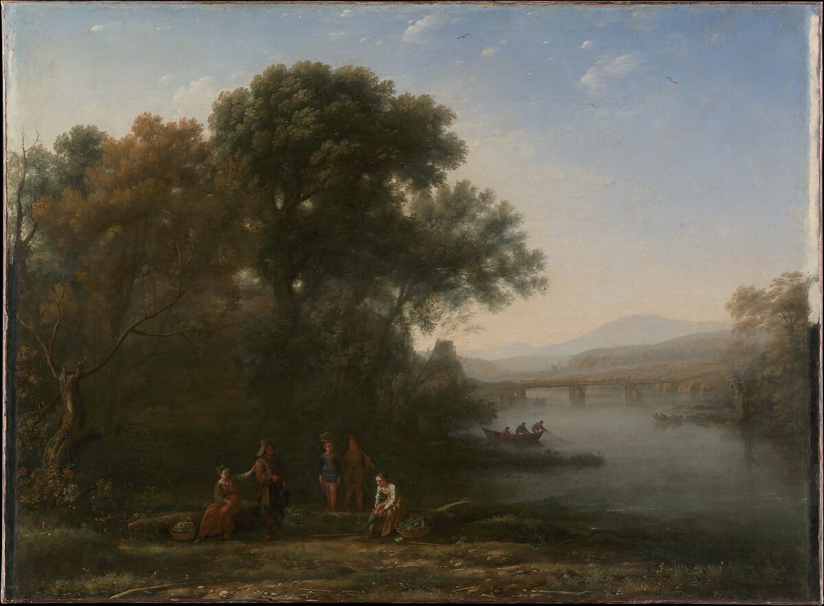 The Ford, Claude Lorrain (Claude Gellée) (French, Chamagne 1604/5?–1682 Rome), Oil on canvas 