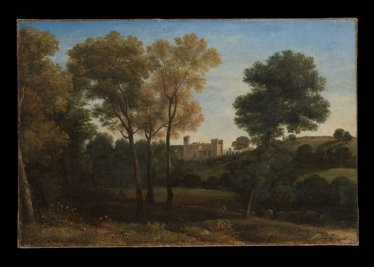 View of La Crescenza, Claude Lorrain (Claude Gellée) (French, Chamagne 1604/5?–1682 Rome), Oil on canvas 