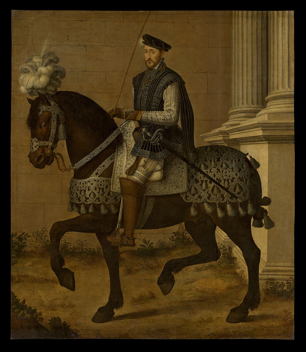 Henry II (1519–1559), King of France, François Clouet  French, Oil on canvas, transferred from wood