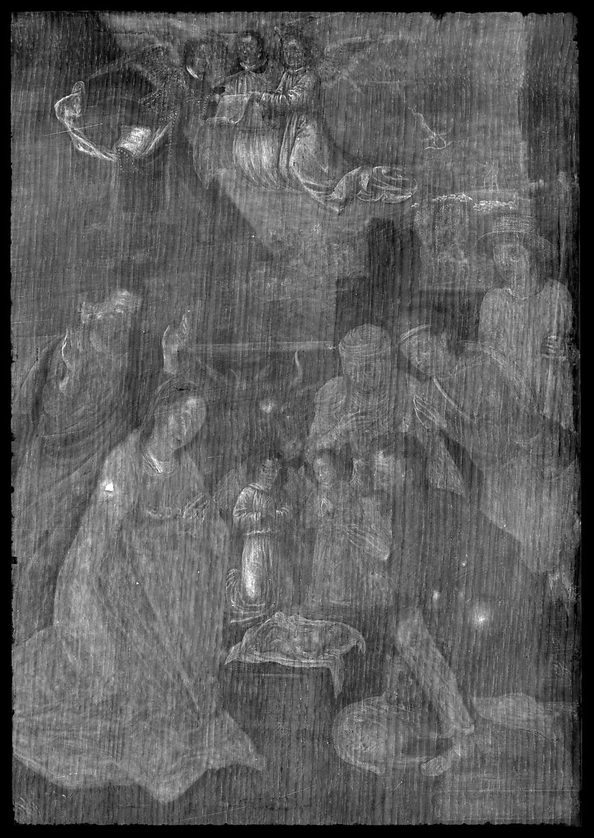 The Adoration of the Shepherds, Marcellus Coffermans (Netherlandish, active 1549–70), Oil on wood