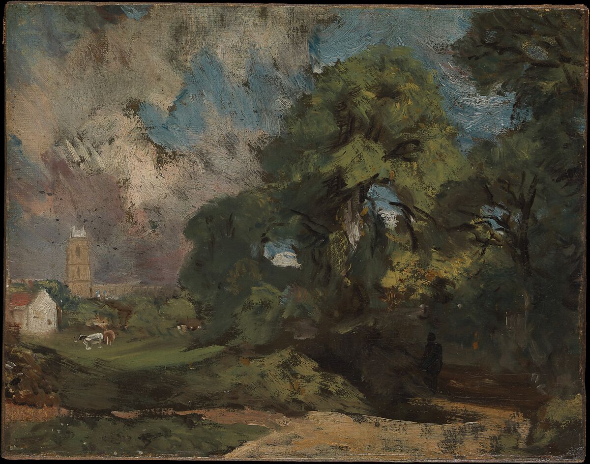Stoke-by-Nayland, John Constable (British, East Bergholt 1776–1837 Hampstead), Oil on canvas 