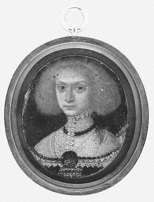 Portrait of a Woman, Continental Painter (ca. 1630), Oil on metal laid on card 